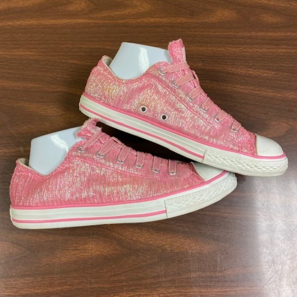 Converse All Star Chuck Taylor Low Top Shimmer‎ Sneakers, size J 5.5, W 7, EU 38 - Picture 6 of 13